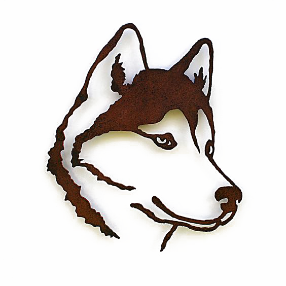 Siberian Husky, Alaskan Malamute Mascota Silueta Clip - Husky Silhouette (564x564)