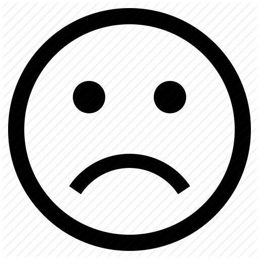 Sad Face Outline - Portrait Of A Man (512x512)