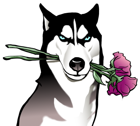 Siberian Husky Sakhalin Husky Dog Breed Clip Art - Husky Riendo (512x512)