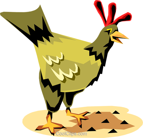 Chicken Royalty Free Vector Clip Art Illustration - Chicken Clip Art (480x462)