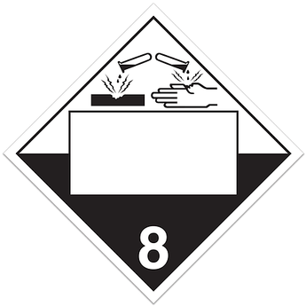 Class 8 Placard - Un 1760 Placard (380x380)