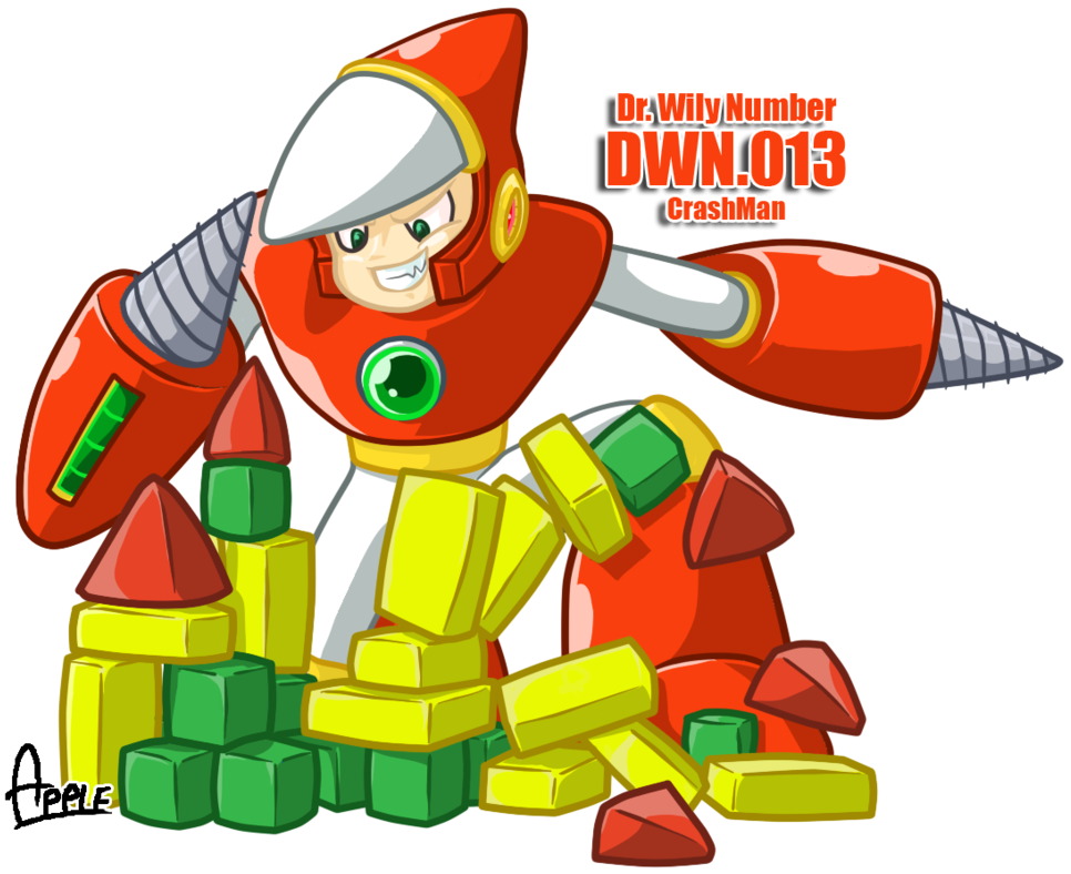 Dwn13 Crashman By Applesrockxp - Mega Man Crash Man (992x805)