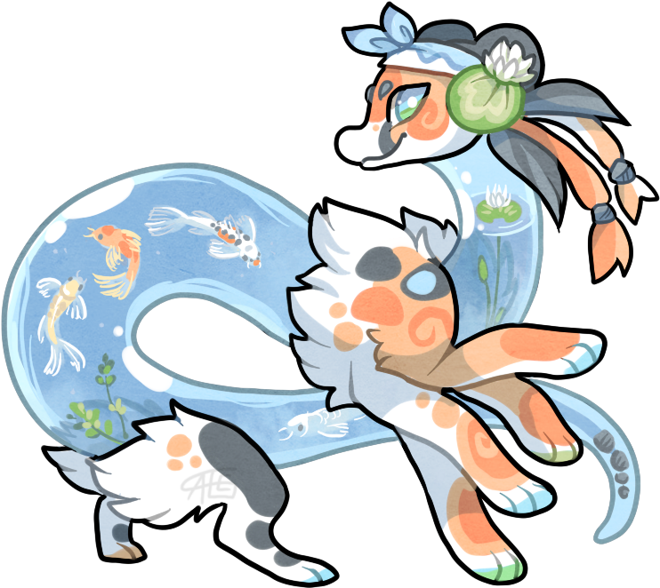 70t Koi Pond Terradragon By Griffsnuff - Griffsnuff Art (779x713)
