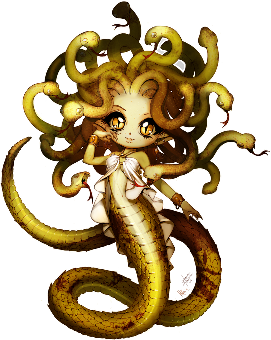 Medusa By Juuhanna-d4yhqhk - Medusa Greek Mythology Anime (900x1131)