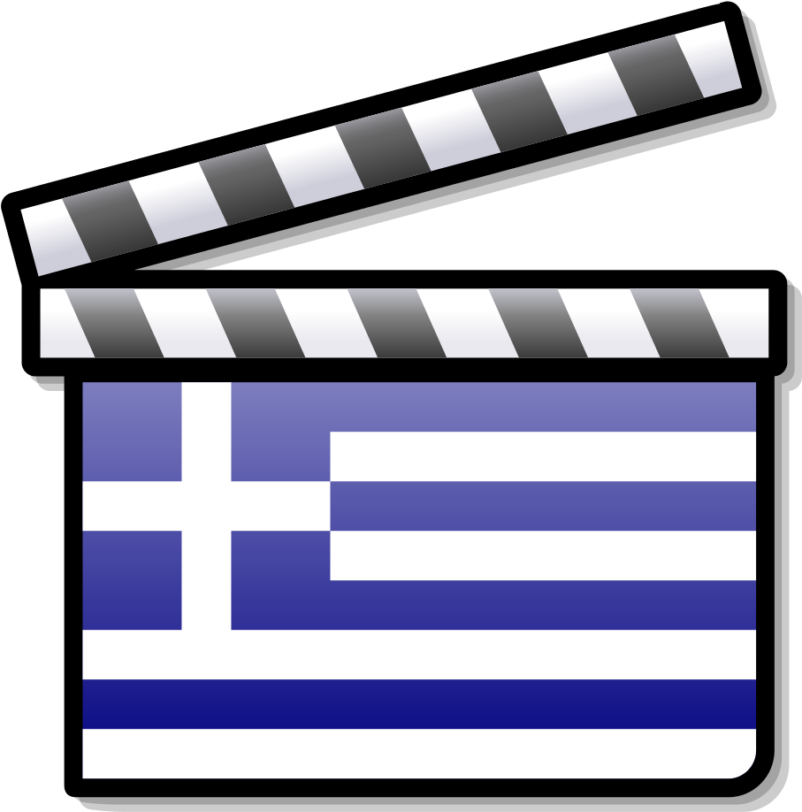 Greece Film Clapperboard - Cinema (1024x1024)