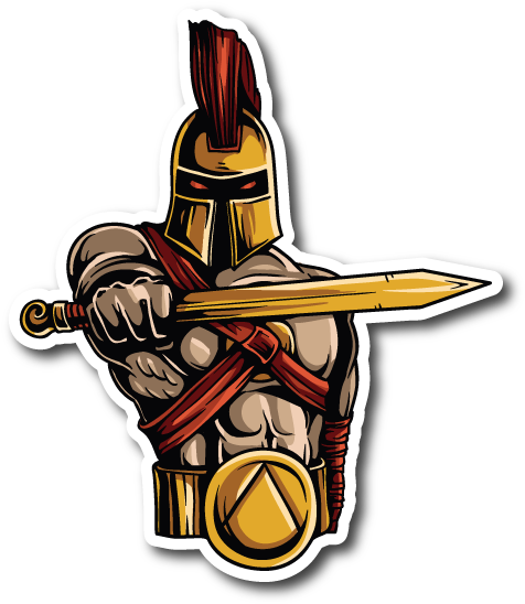 Greek God Spartan Trojan Sticker - Cafepress Fullbleed32 3'x5' Area Rug (600x600)