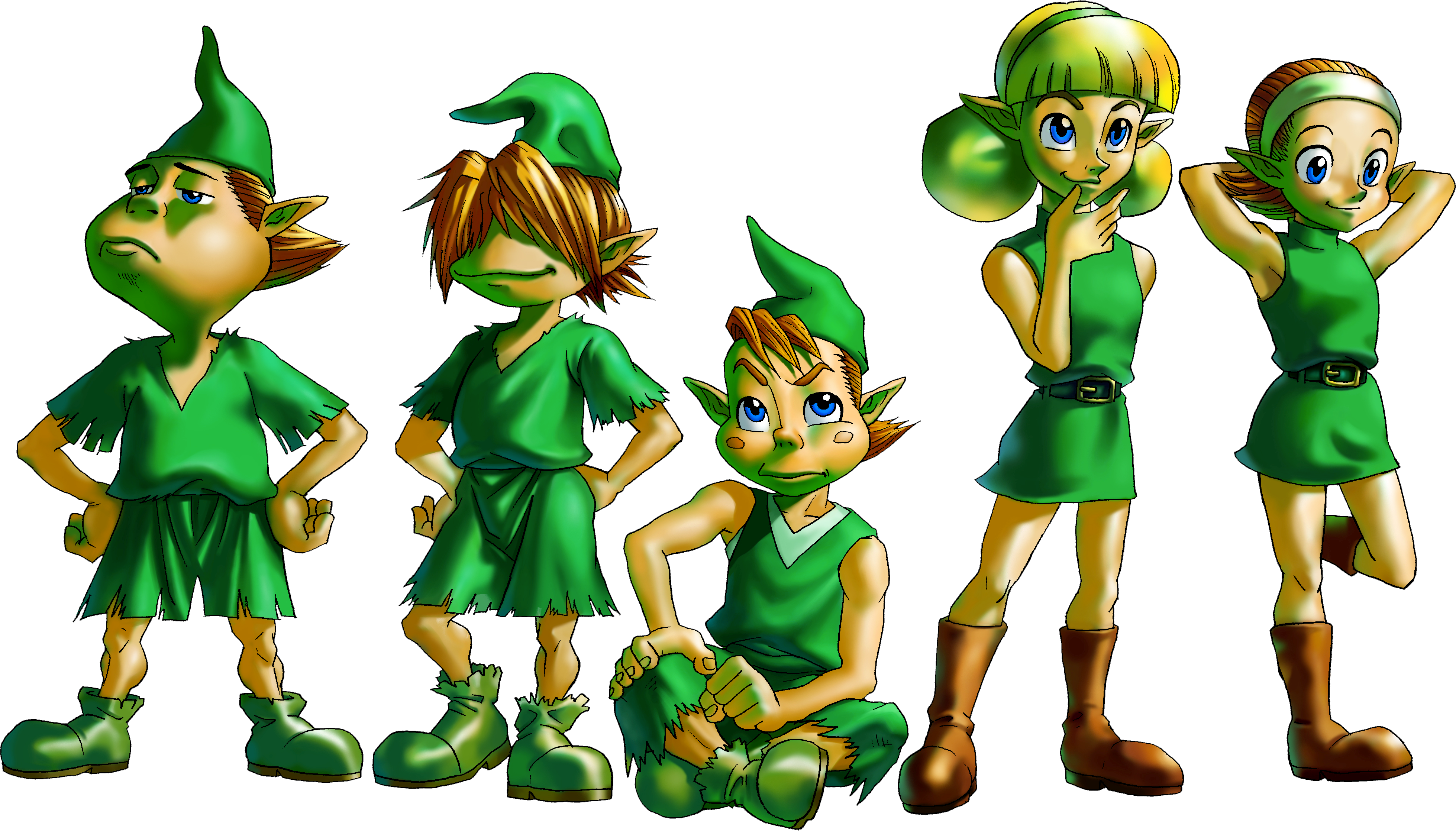 These - Legend Of Zelda Ocarina Of Time Kokiri (3917x2236)