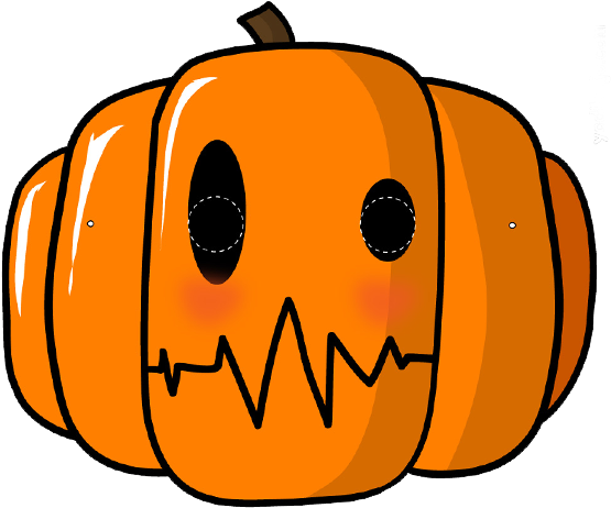 Png Halloween Download Free Vector Image - Halloween Printables Pumpkin Mask (600x600)