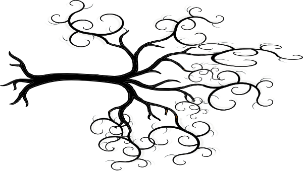 Journey - Clipart - Clip Art Tree Outline (600x340)