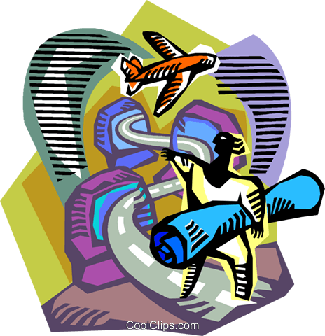 Person Going On A Long Journey Royalty Free Vector - Graphic Design (464x480)