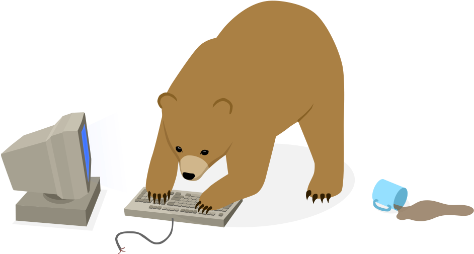 11 Oct - Bear On A Computer (1008x516)
