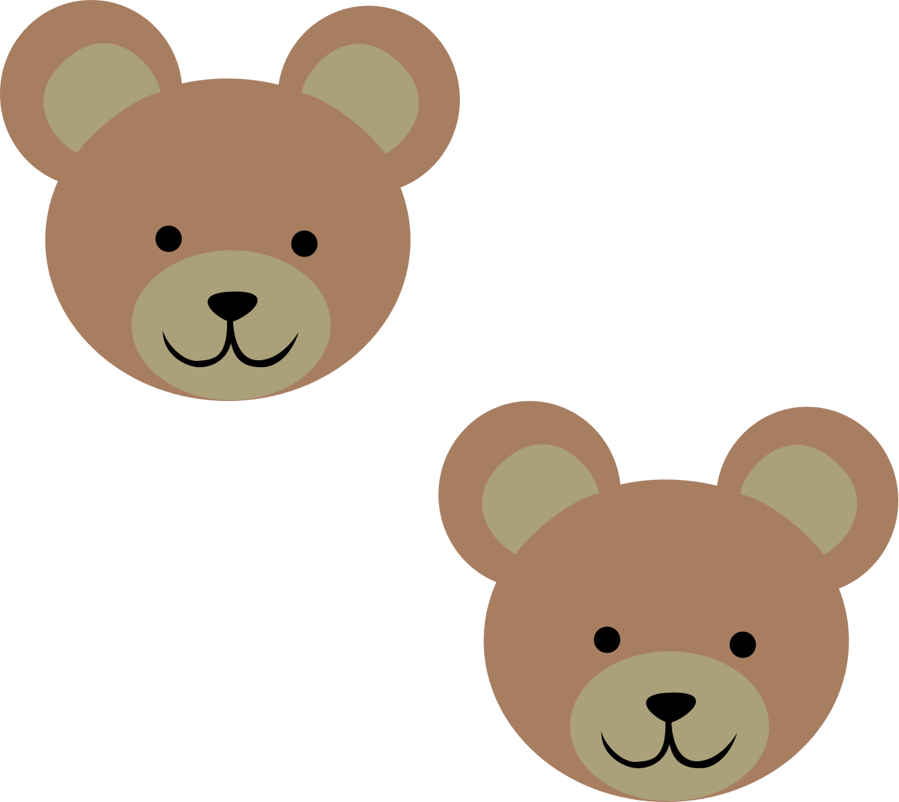 Brown Teddy Bear Pattern By Avionscreator Brown Teddy - Cartoon (1300x1160)