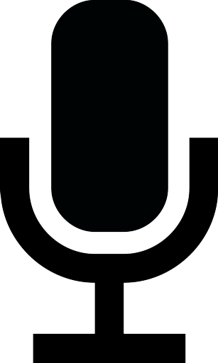 Keynote Speaker Microphone Icon - Microfone Preto E Branco (307x512)