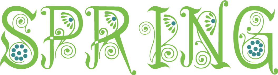 Typeface Spring Clip Art - Spring Is Here Clipart (1220x446)