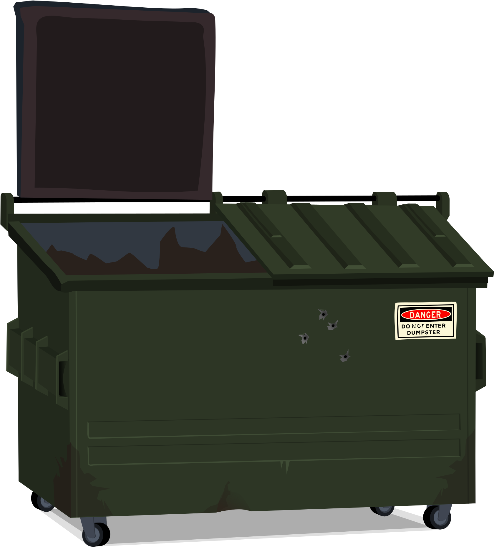 Big Image - Dumpster Image Clip Art (2400x2400)