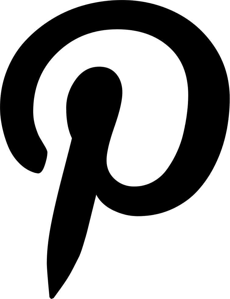 Png File Svg - Black Pinterest Logo Transparent (4096x4096)