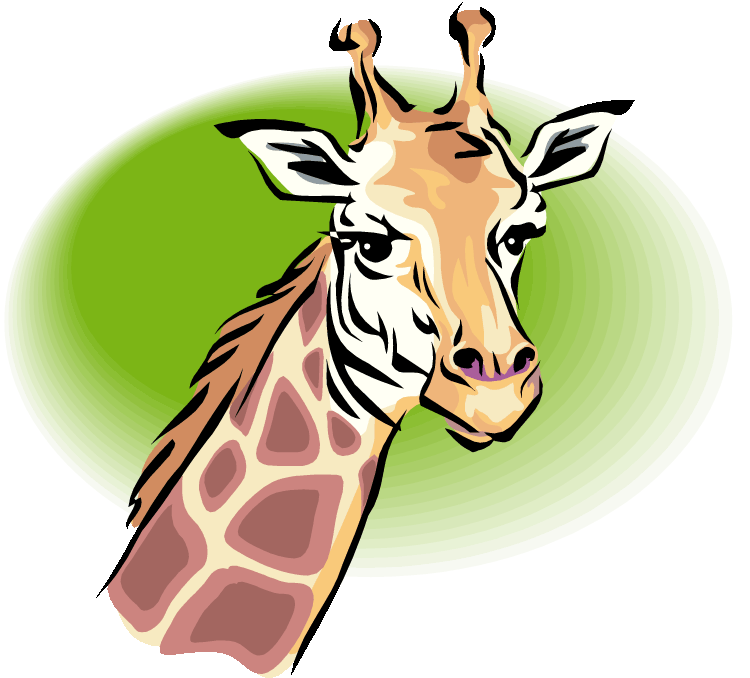 Snake Clipart - Giraffe Head Clip Art (750x678)