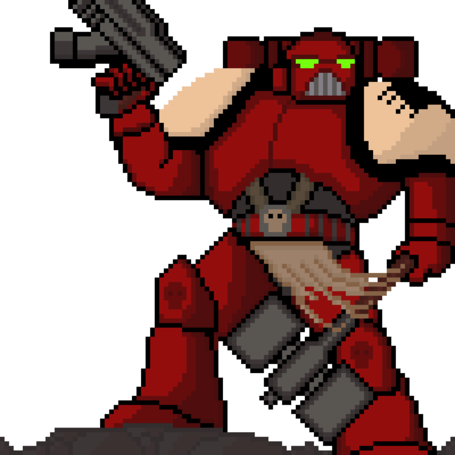 Warhammer 40k Blood Angel Sprite By Frogger700 - Warhammer 40k Sprite (894x894)
