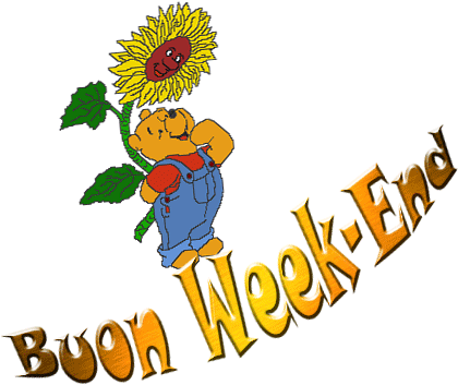 Ciao Steff Un Abbraccio - Buon Week End Gif (438x357)