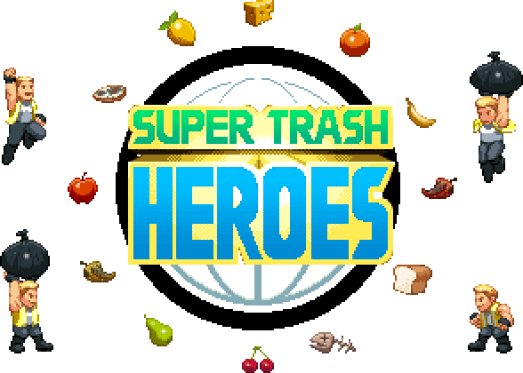 Super Trash Heroes Logo - Logo (588x420)
