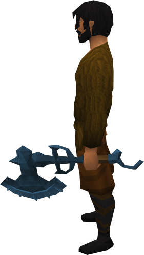 Off-hand Rune Warhammer Equipped - Adamant (281x497)