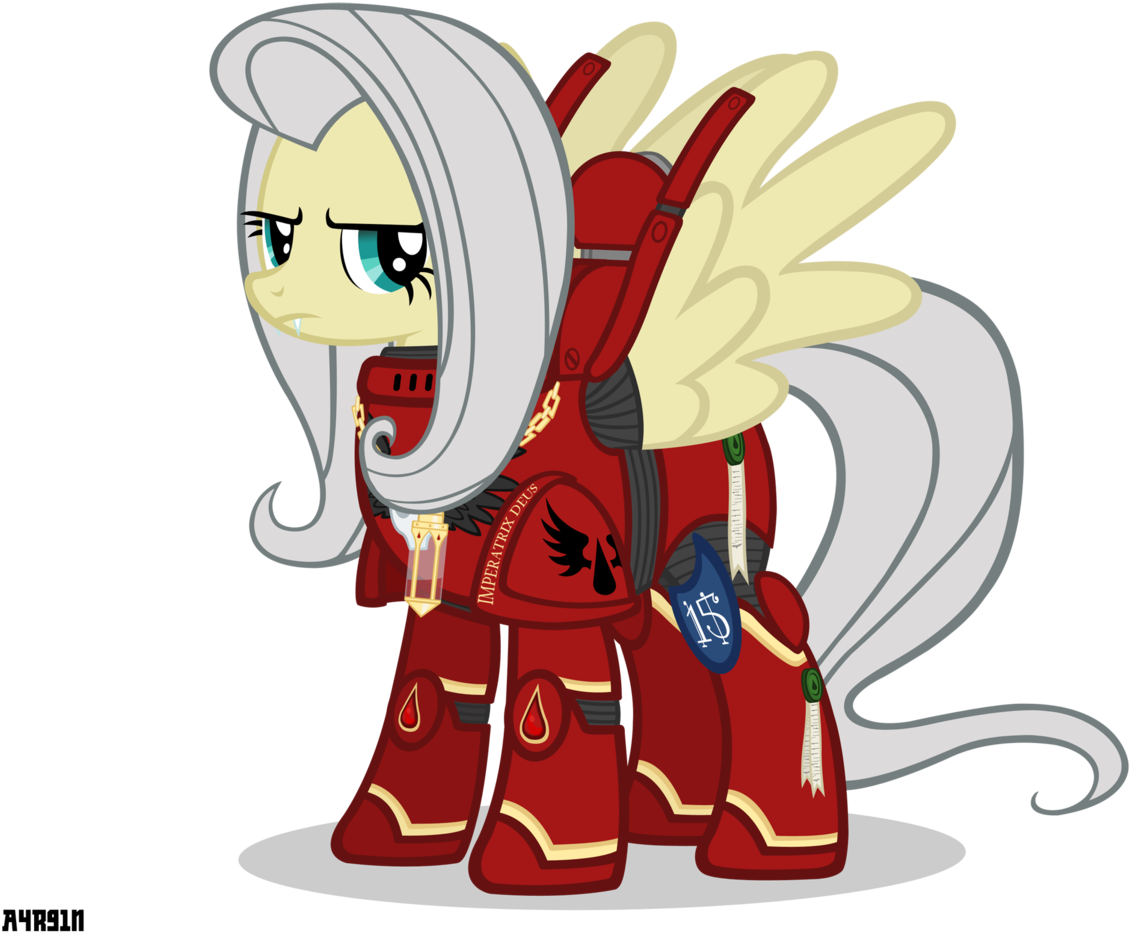 A4r91n, Blood Angels, Crossover, Fangs, Flutterbat, - Mlp Warhammer 40k Crossover (1203x1024)