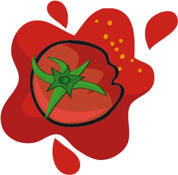 Wall Color - Tomate Aplastado Dibujo (374x349)