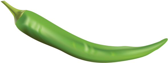 Green Chili Pepper Free Png Clip Art Image - Green Chili Png (600x233)
