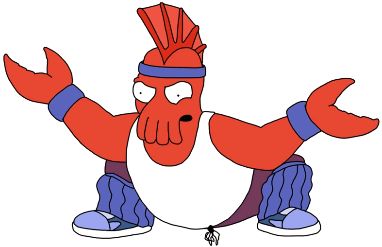 Til Zoidberg Is A Blood Knight - Futurama Zoidberg (787x508)