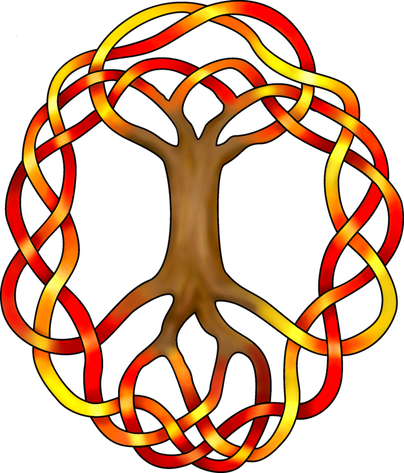 Autumn Yggdrasil By Knotyourworld - Yggdrasil (827x967)