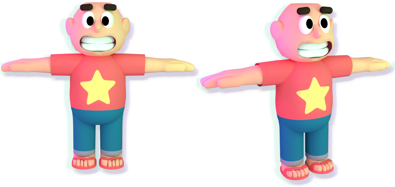 Steven Universe 3d Model - Steven Universe 3d Model (1299x615)