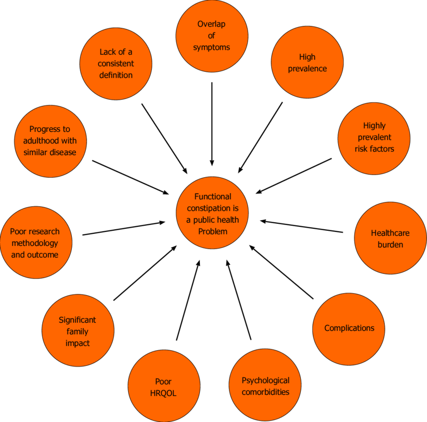 Potential Factors Contributing To Constipation To Emerged - Workgroup (850x841)