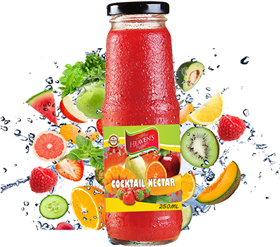 Cocktail Juice 250ml Heavensfoodsshopryk - Fruit Splash Png (406x600)