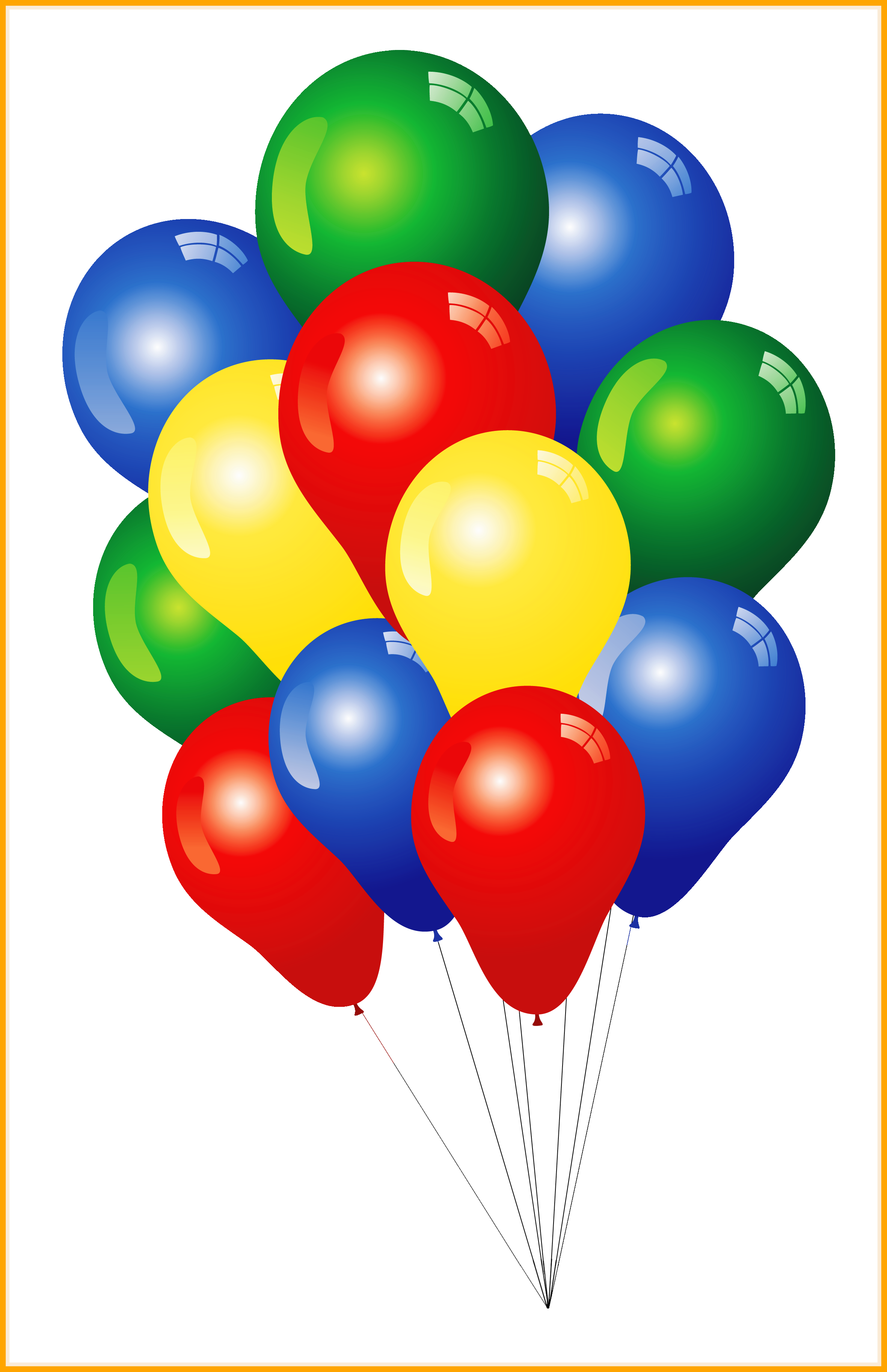 Bouquet Png Balloon Bouquet Png Inspiring Ingyenes - Happy New Year Balloon Png (2362x3652)