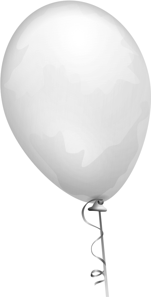 White Balloon - White Balloon Transparent (545x1000)
