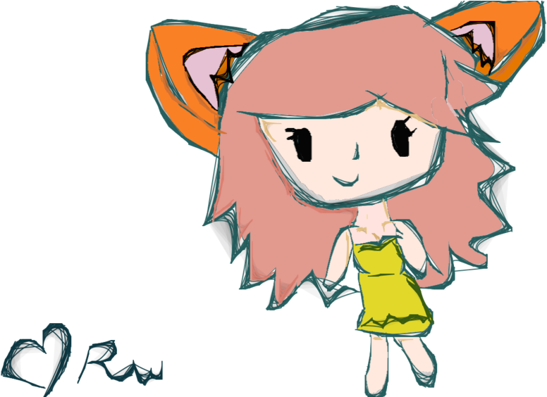 Fox Girl Chibi Download - Chibi (900x563)