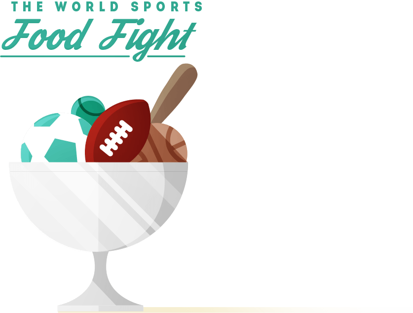 The Worlds Sports Food Fight - Food Sports (837x634)