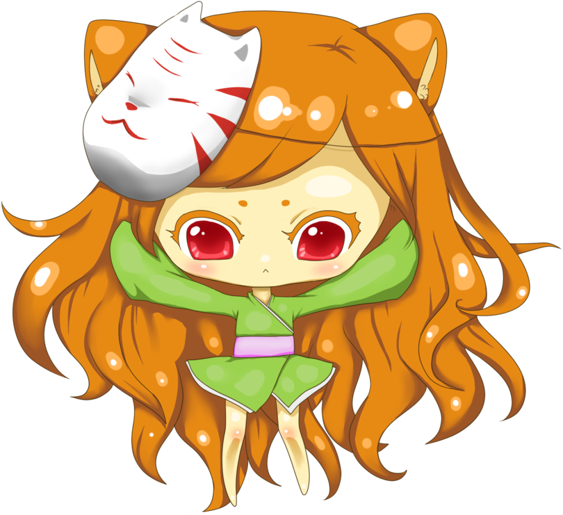 Fox Girl Chibi For Kids - Anime Fox Chibi (900x859)