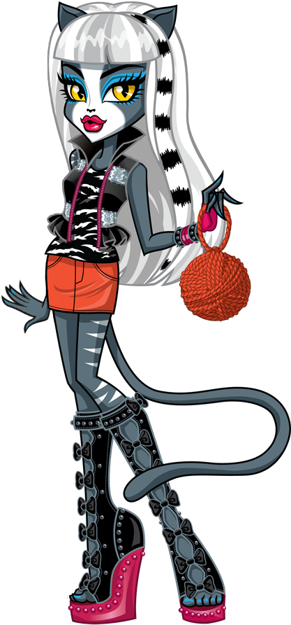 Monster High Coloring Pages Meowlody And Purrsephone - Monster High Meowlody And Purrsephone (443x898)