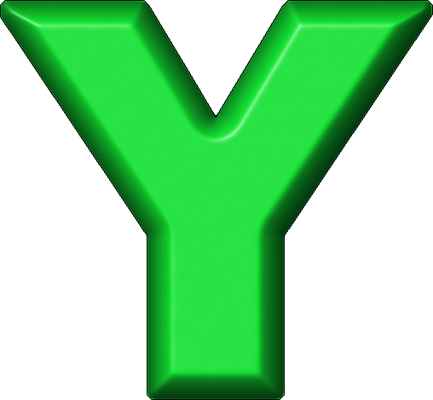 Presentation - Green Refrigerator Magnet Letters (433x400)