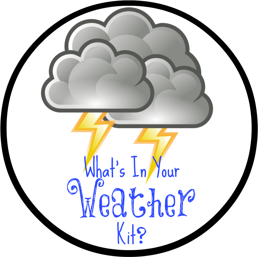 What's In My Weather Kit With Duracell Coppertop Batteries - Thunderstorm Clipart (1024x1024)