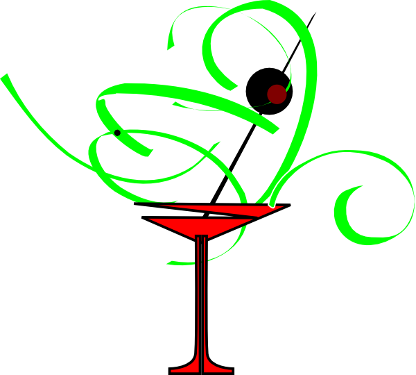 Cocktail Glasses Clipart (600x540)