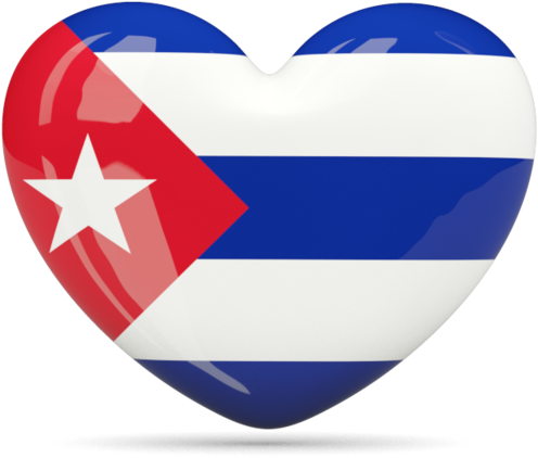 Cuba Flag Heart Shape - Cuban Flag In A Heart (640x480)