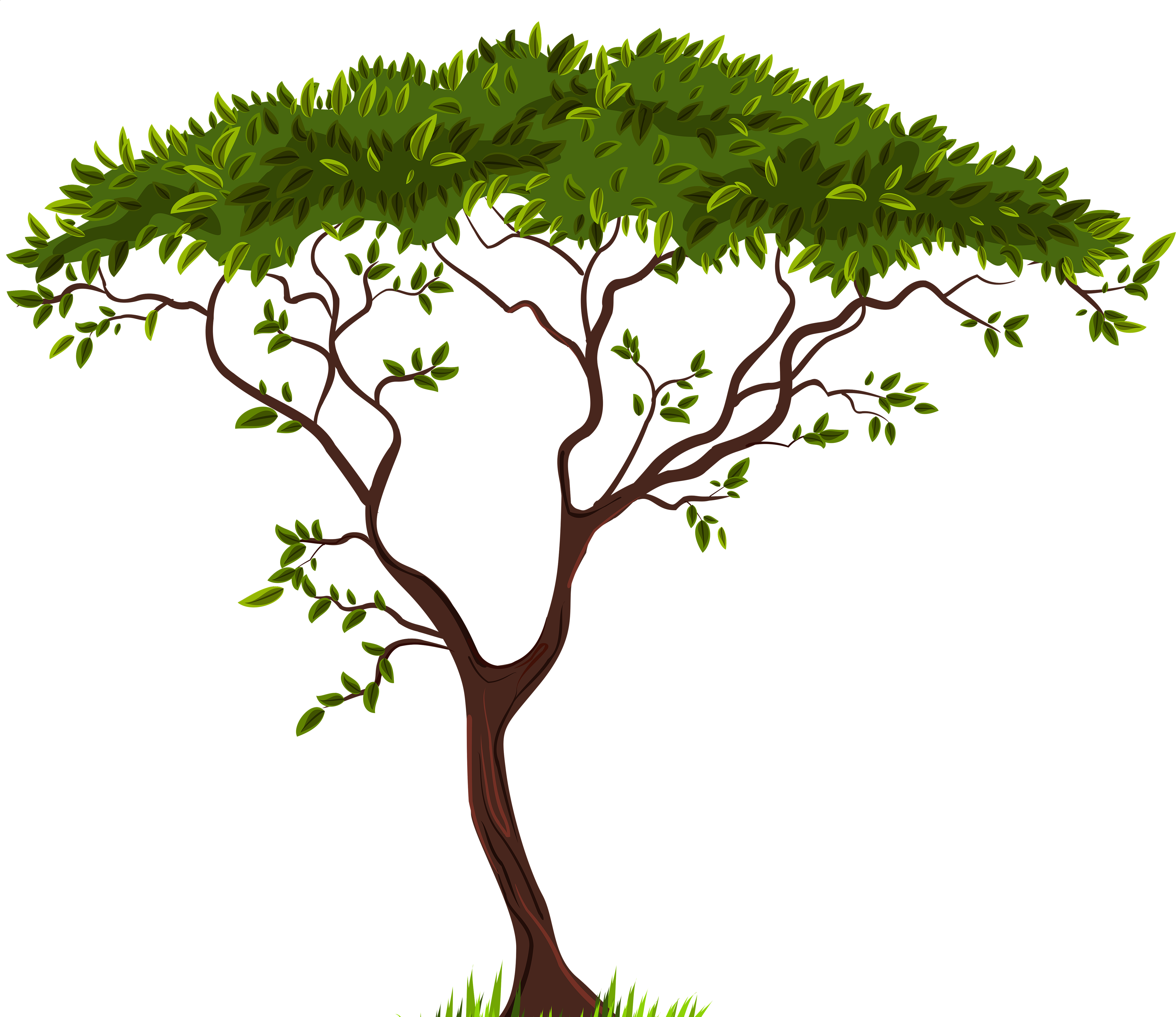 Exotic Tree Png Clip Art Best Web Clipart Black Baby - African Tree Silhouette Png (5000x4307)