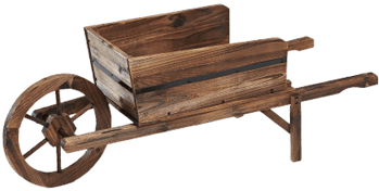Wooden Wheelbarrow - Essential Garden Wooden Wheelbarrow Planter (400x400)