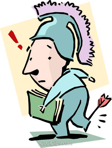 Achilles Clipart Cartoon - Calcanhar De Aqules Ilustração (364x480)