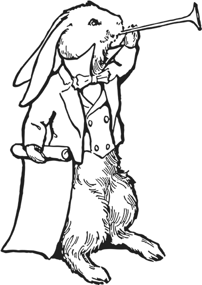 This Delightful Drawing Of The White Rabbit Is By Bessie - Alice's Adventures In Wonderland (450x563)