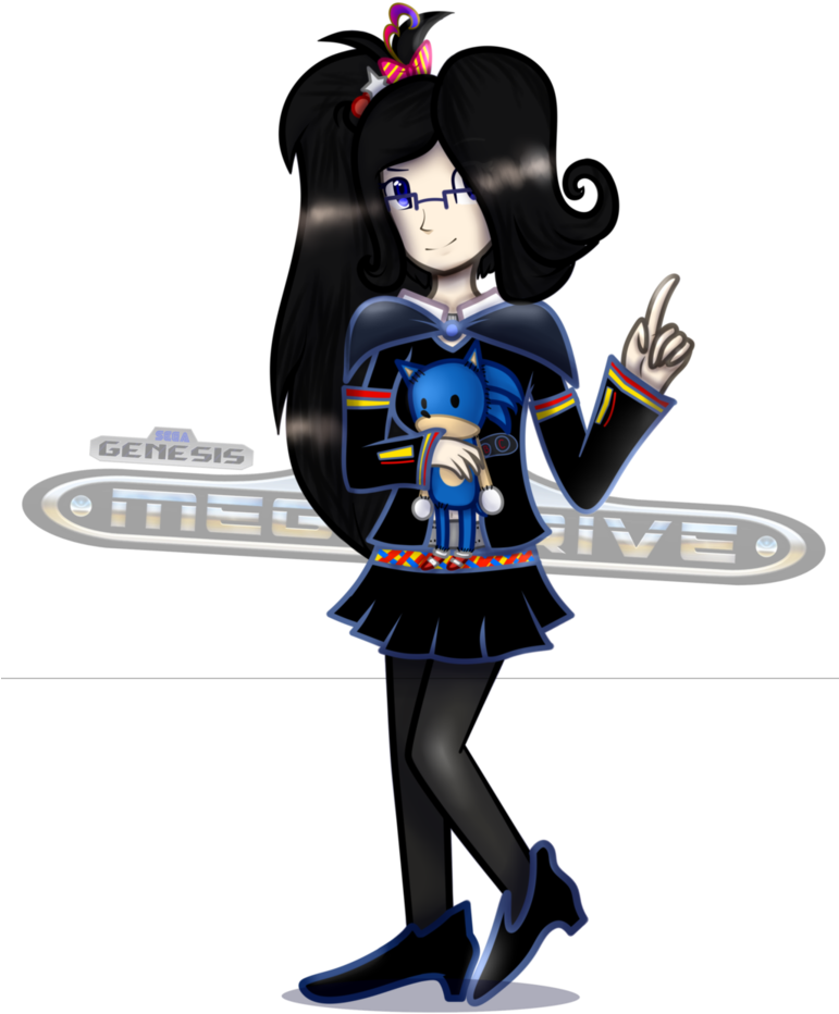 [hum] Genny/drivy The Sg Or Md Controller - Cartoon (770x1038)