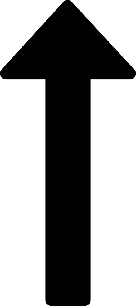 Long Arrow Up Comments - Šipka Vpřed (436x981)