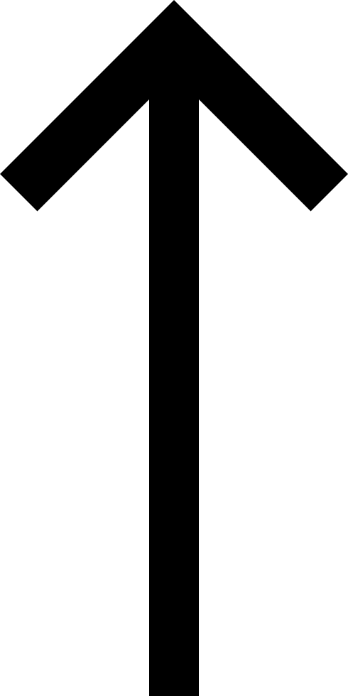 Long Arrow Up Comments - Sign (490x980)